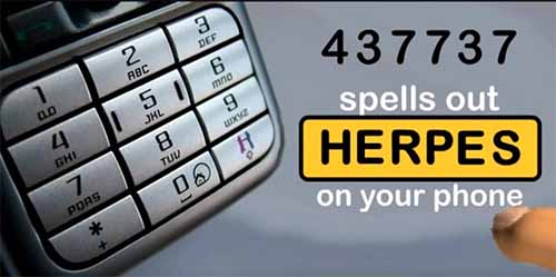 437737: Understanding the Number, 437737 is code for the word Herpe